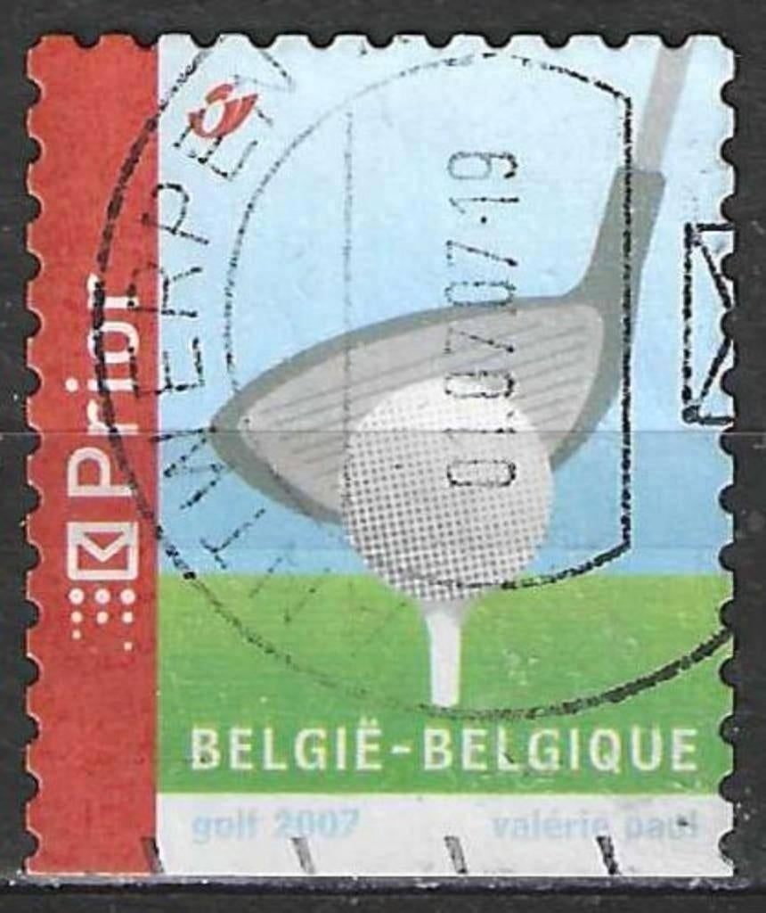 Belgie 2007 - Yvert 3590 /OBP 3605 - Sport - Golf (ST), Postzegels en Munten, Postzegels | Europa | België, Verzenden, Gestempeld