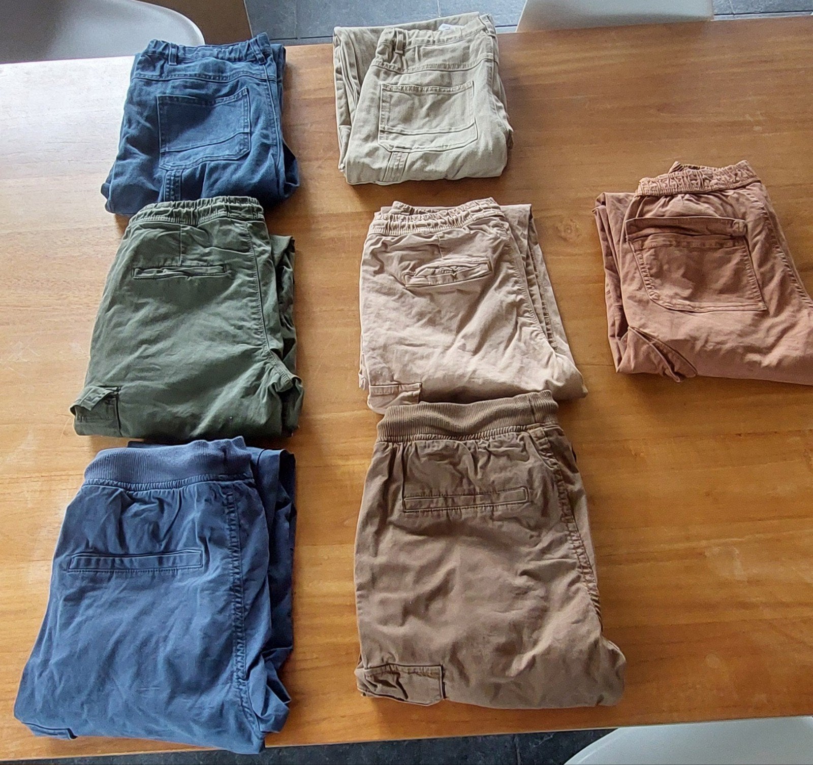 pakket 7 jongens broeken maat 152, Ophalen, Gebruikt, Jongen, Broek