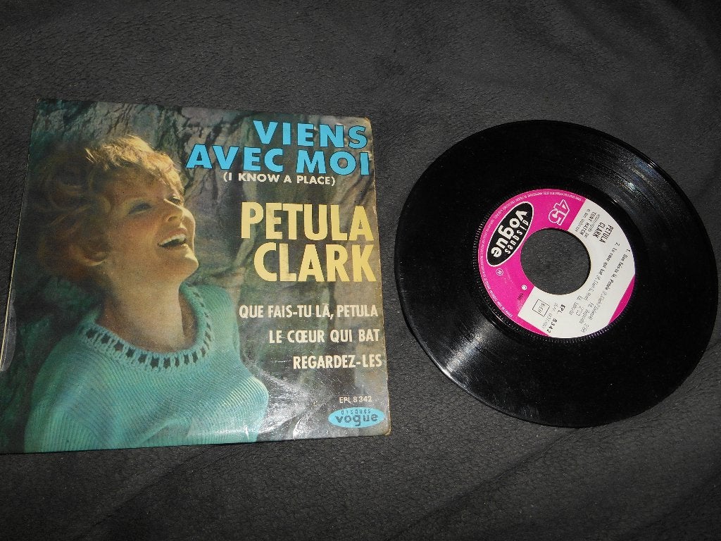 45T 4 pistes Petula Clark, Ophalen of Verzenden