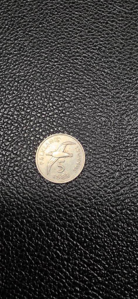 Falklandeilanden 5 pence 1983, Timbres & Monnaies, Monnaies | Océanie, Enlèvement ou Envoi