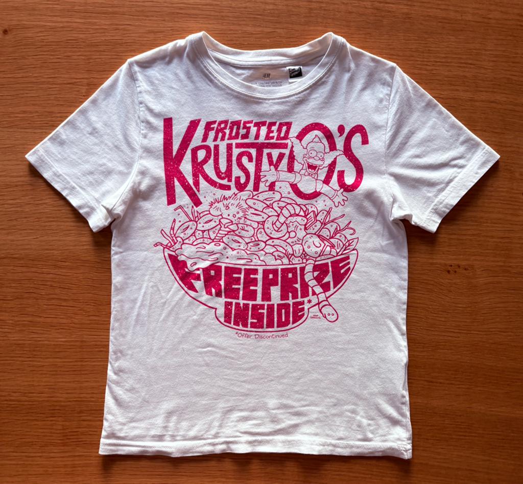 T-shirt beige Krusty le clown / Les Simpson - 10 ans - 4€, Enfants & Bébés, Vêtements enfant | Taille 140, Enlèvement ou Envoi