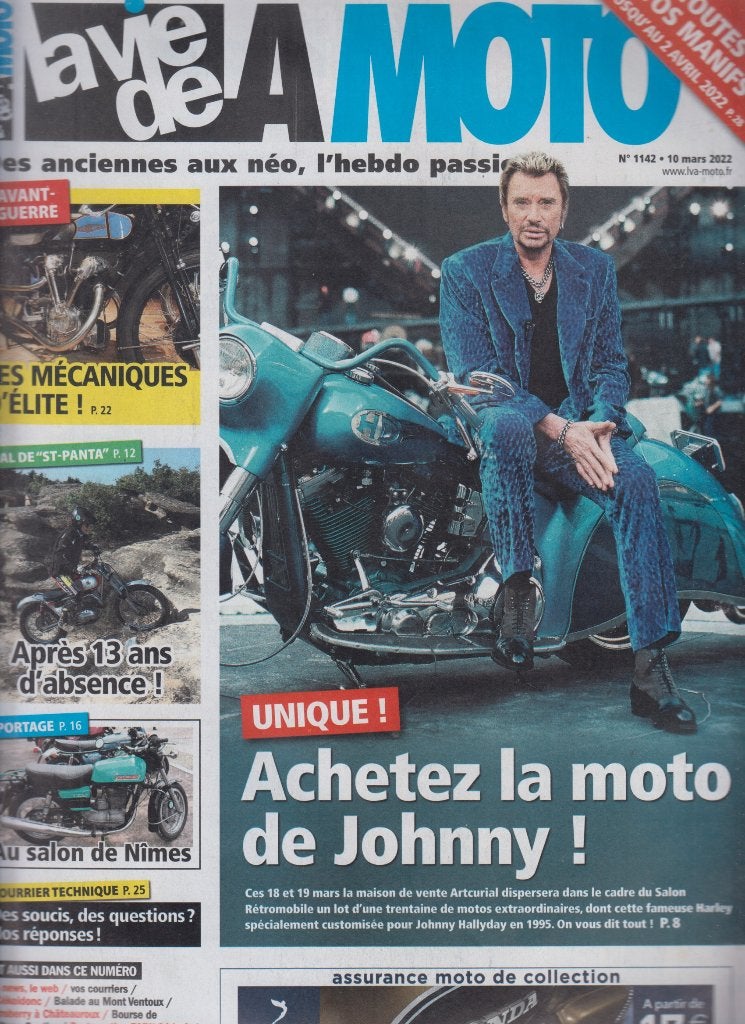 Moto Harley Davidson Johnny Hallyday collection, Envoi, Utilisé