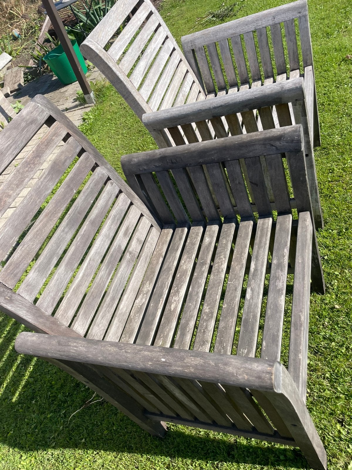 Tuinstoelen hout Triniti  4 stuks, Ophalen, Hout