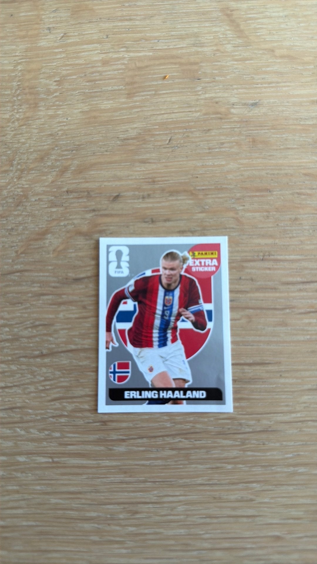 Panini extra sticker Haaland - zilver, Verzamelen, Ophalen of Verzenden, Nieuw