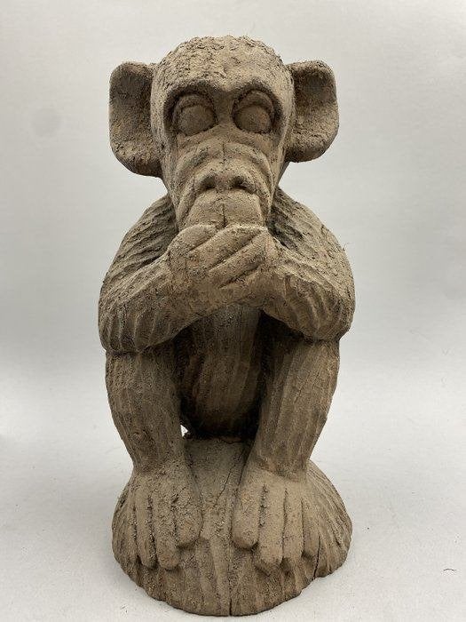 Statue ancienne : bois de singe, Afrique, Antiquités & Art, Enlèvement ou Envoi, Afrique, Bois, Statue