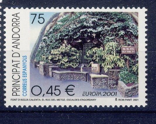 Andorre (SP) 2001 - CEPT n 280 **, Envoi, Autres pays, Non oblitéré