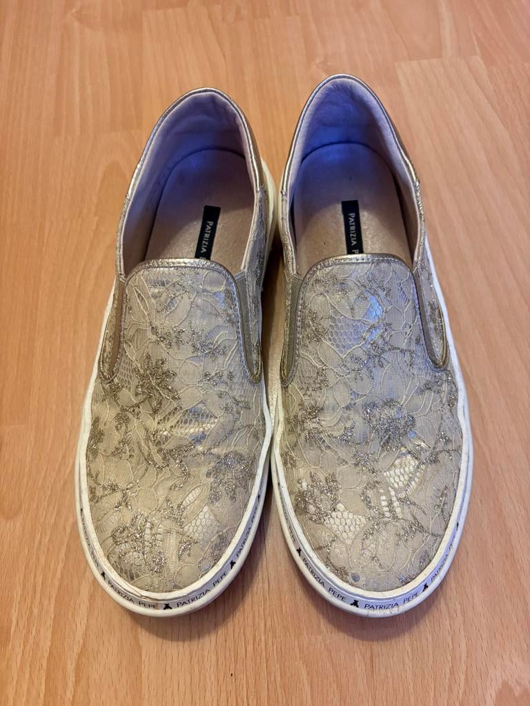 Mocassins Patrizia Pepe taille 39, Enlèvement ou Envoi, Beige, Porté, Sabots