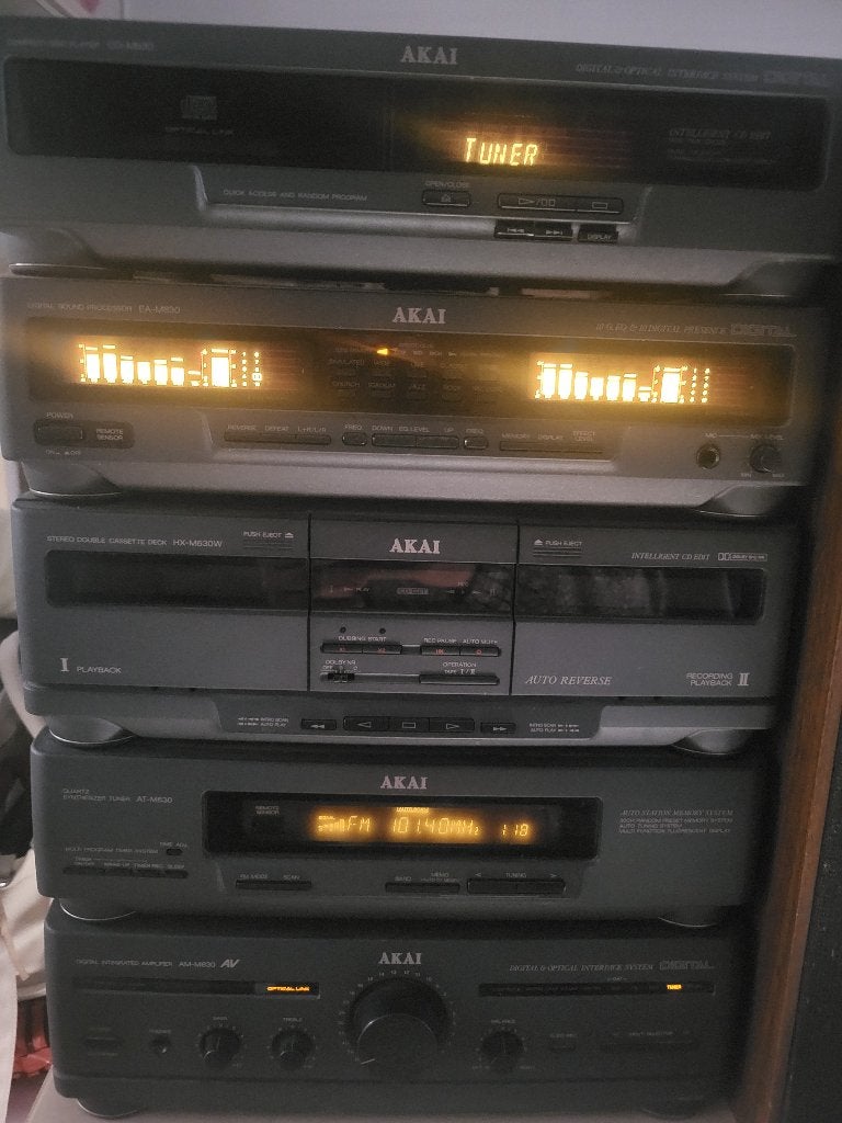 Chaine hifi AKAI, Deck cassettes ou Lecteur-enregistreur de cassettes, Enlèvement, Utilisé, Composants en vrac