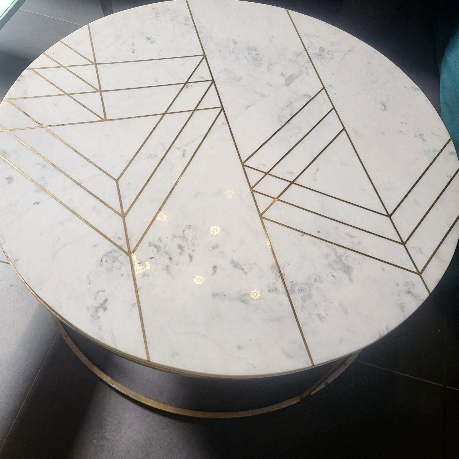 table design marbre, Maison & Meubles, Tables | Tables de salon, Enlèvement