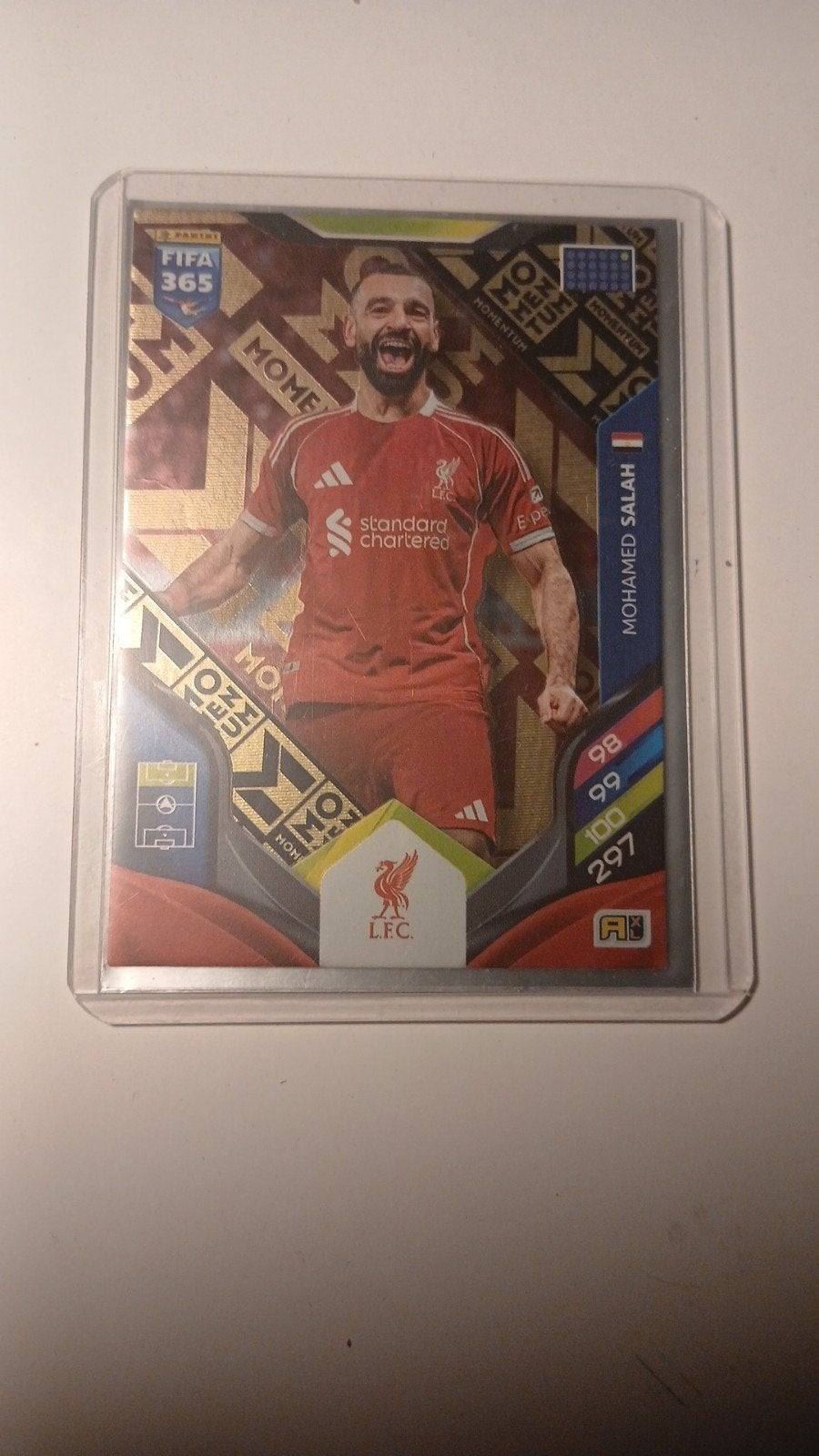 Carte Momentum de Mohamed Salah 2026 Panini et Luka Modrić., Enlèvement