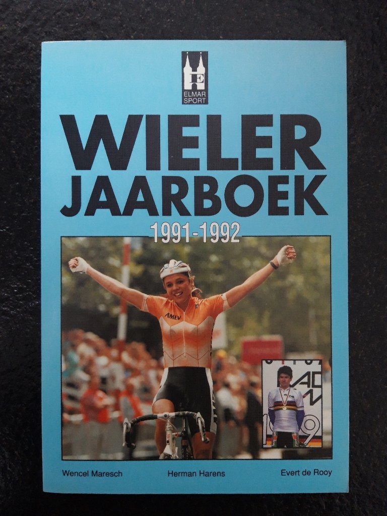 Wielerjaarboek 1991-1992, Comme neuf, Herman Harens, Course à pied et Cyclisme, Envoi