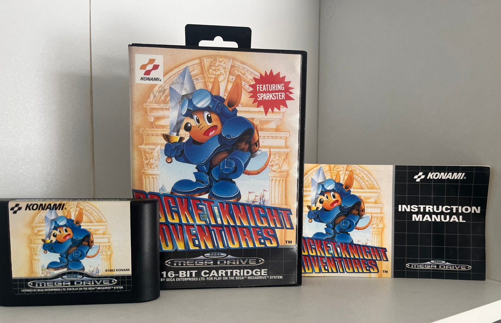 Rocket knight adventures sega mega drive, Games en Spelcomputers, Games | Sega, Ophalen, Zo goed als nieuw, Mega Drive
