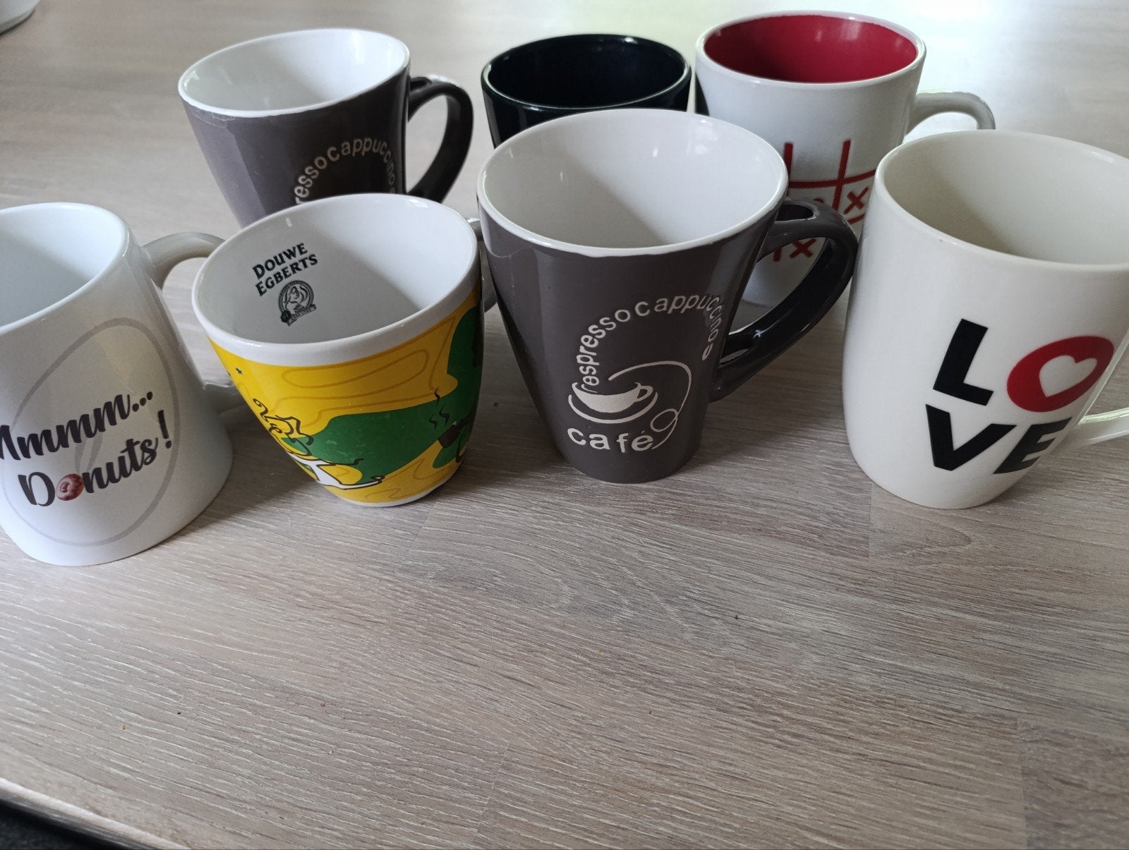 Lot de 7 tasses, Enlèvement, Utilisé
