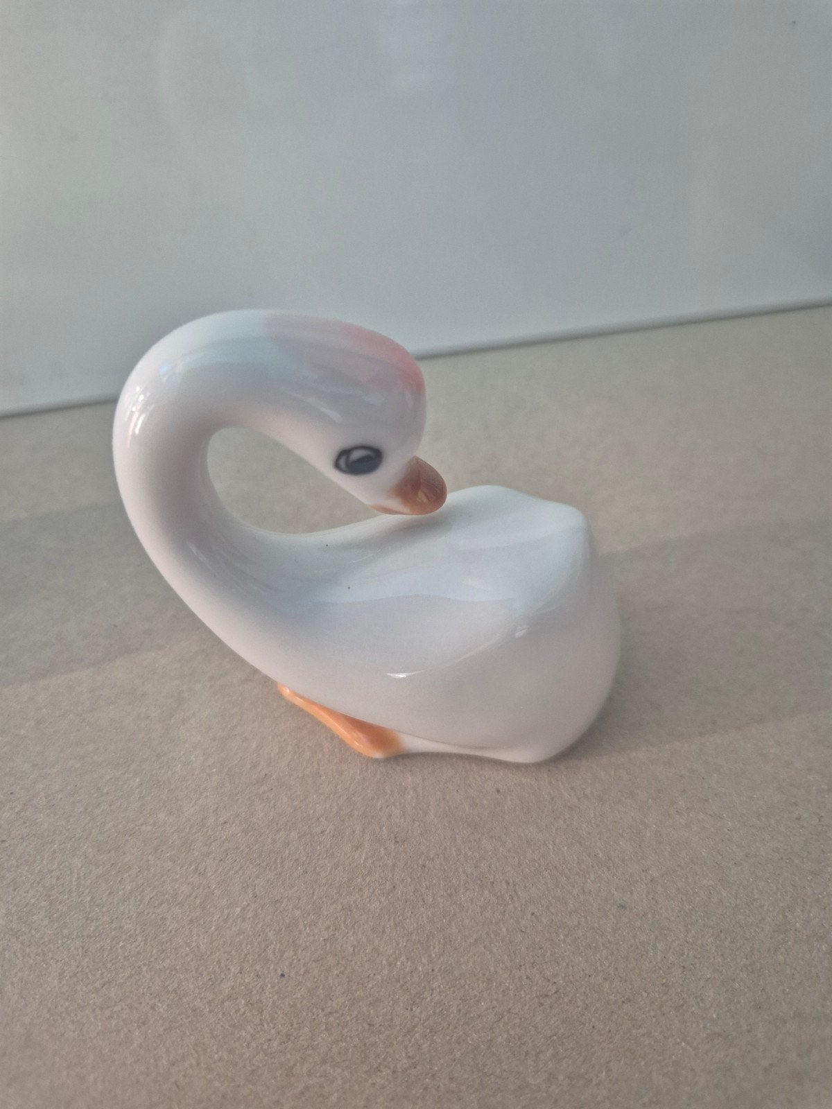 Vintage keramisch zwaantje – mini decoratie, Ophalen of Verzenden