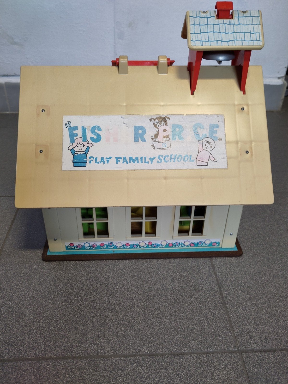 Vintage fisher price school, Kinderen en Baby's, Ophalen, Gebruikt