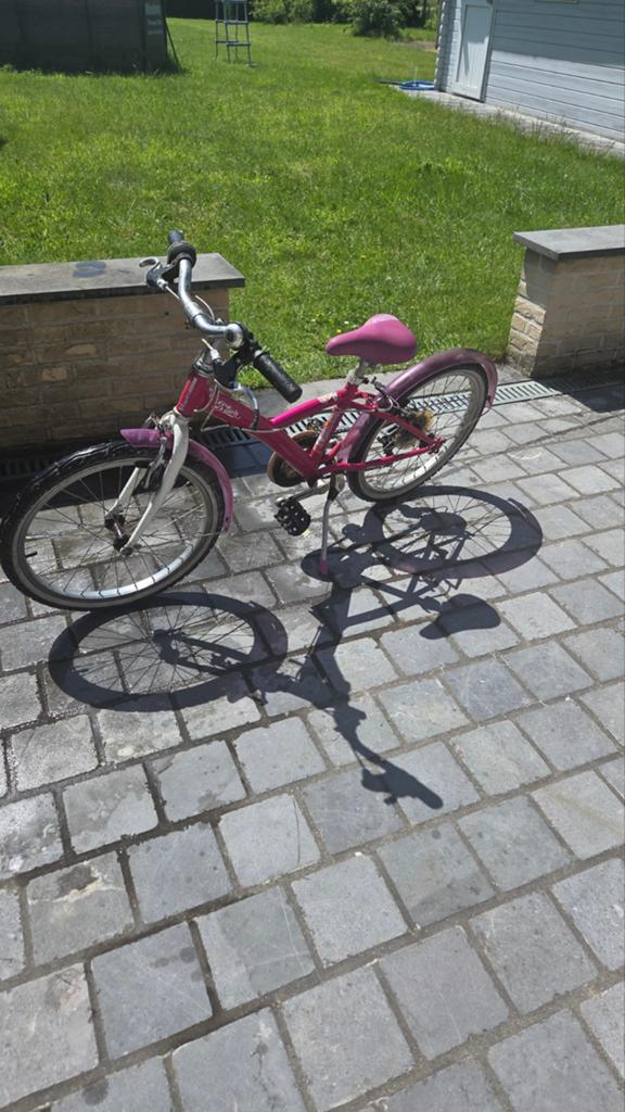 Meisjes fiets 6-8 jaar, Fietsen en Brommers, Ophalen, Gebruikt, Velgrem, Btwin Decathlon
