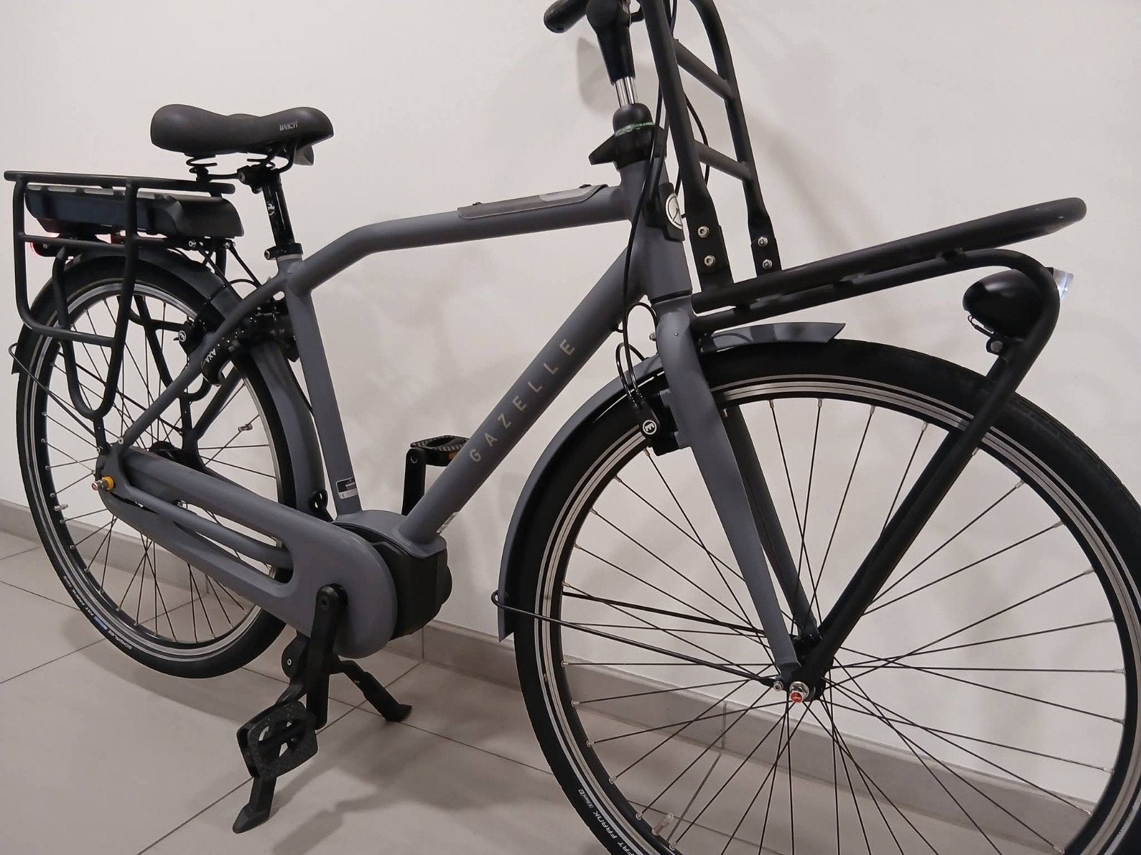 ELEKTRISCHE HERENFIETS TRANSPORTFIETS GAZELLE HEAVY DUTY T8, Fietsen en Brommers, Ophalen, Gazelle