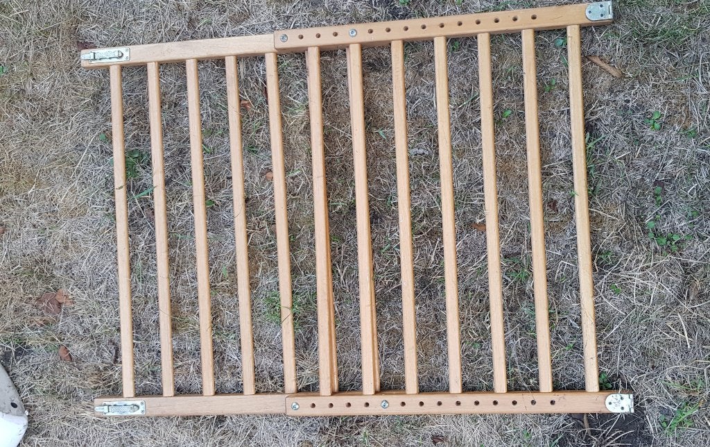Barrière sécurité, Ophalen, Gebruikt, Hout, 115 cm of meer