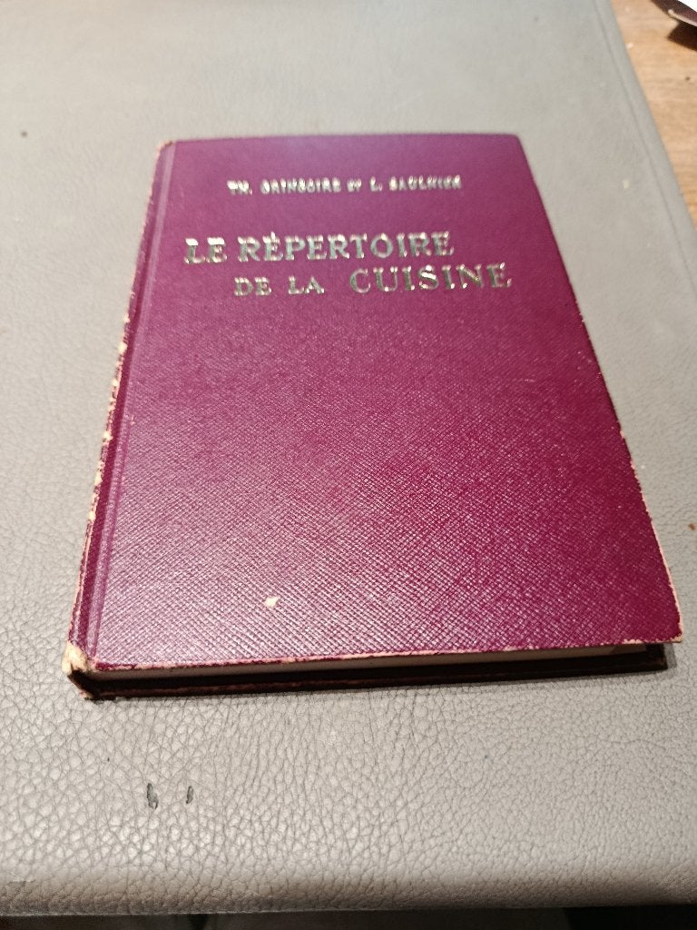 Boek: Le repertoire de la cuisine, Antiek en Kunst, Ophalen