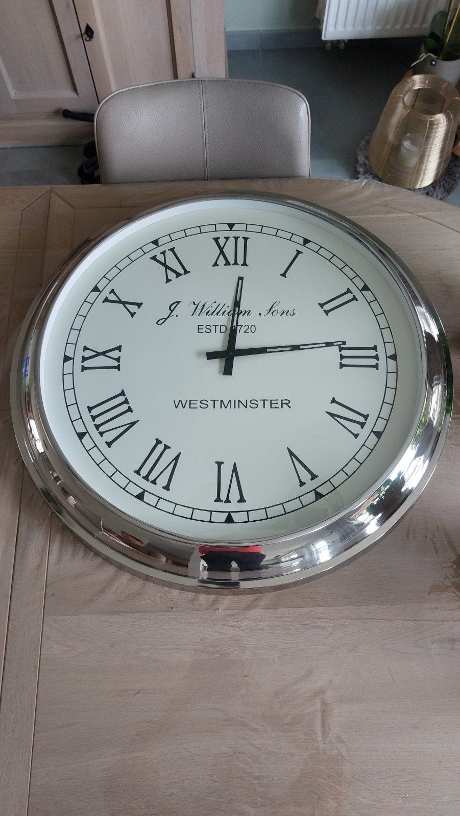 Wandklok Engelse stijl, Maison & Meubles, Accessoires pour la Maison | Horloges, Enlèvement, Horloge murale