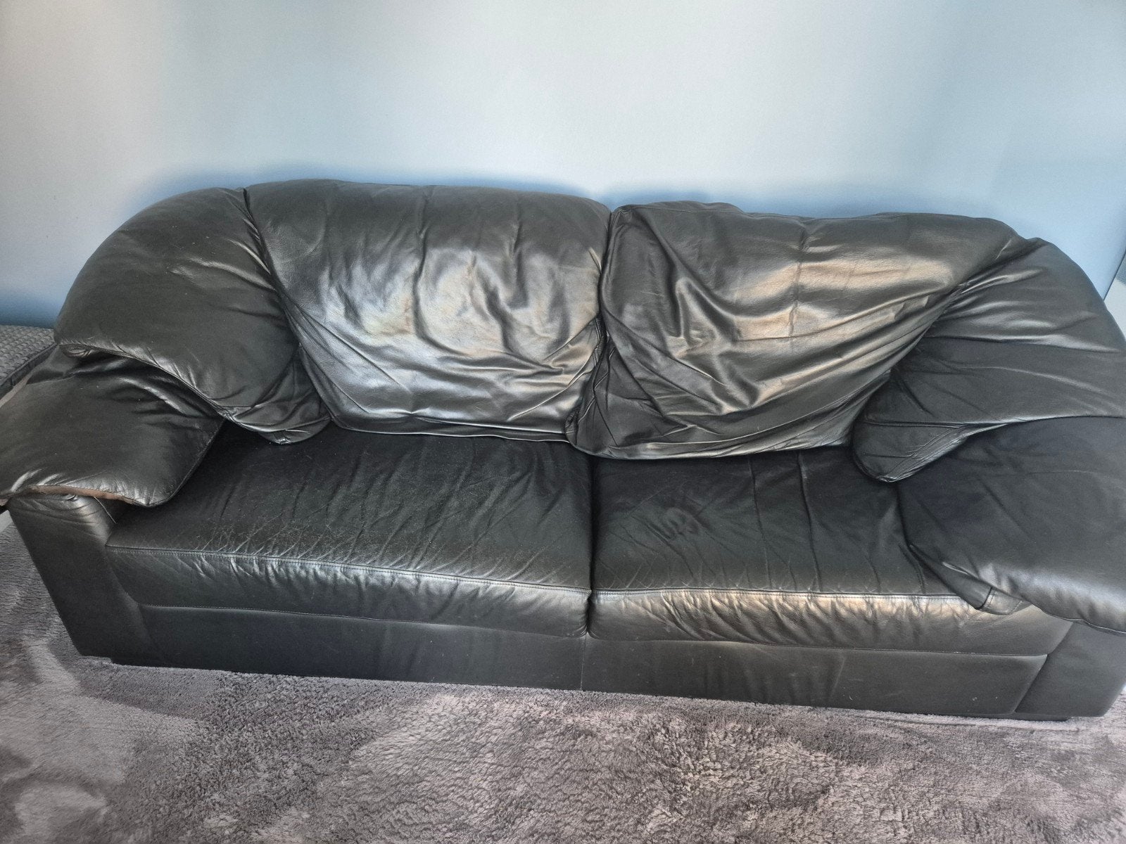 Leren bank 200cm, Ophalen