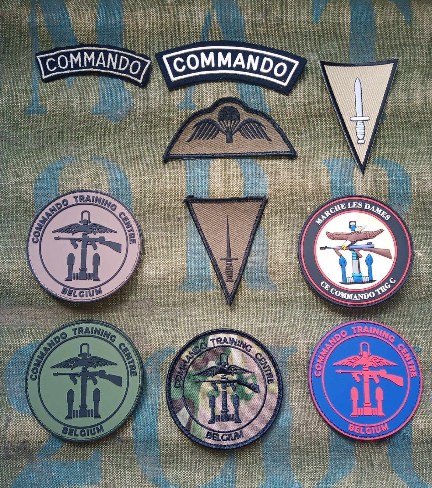 ABL-badges voor commando-verdediging, Ophalen of Verzenden, Landmacht, Embleem of Badge