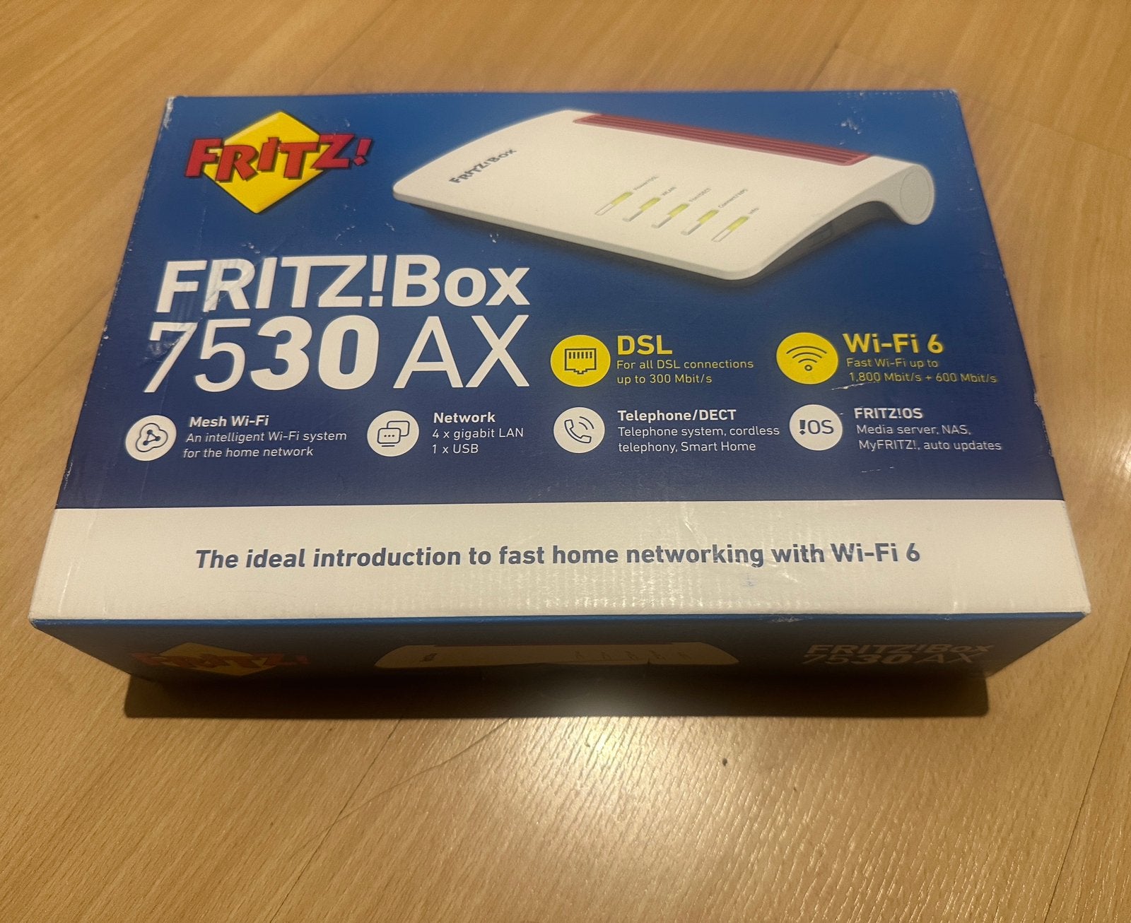 FritzBox 7530 ax DSL- en glasvezelmodem, Computers en Software, Routers en Modems, Ophalen of Verzenden, Zo goed als nieuw, Router