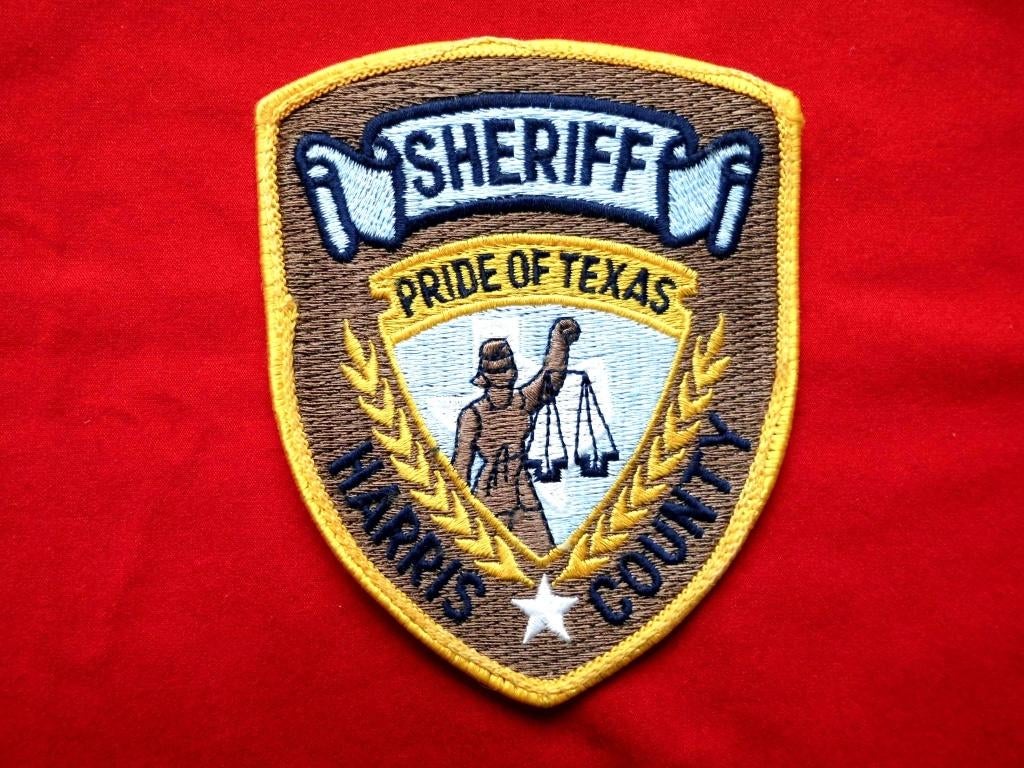 ÉTATS-UNIS, FIERTÉ DU TEXAS, SHÉRIF DU COMTÉ DE HARRIS PATCH, Collections, Broches, Pins & Badges, Enlèvement ou Envoi, Neuf, Autres sujets/thèmes