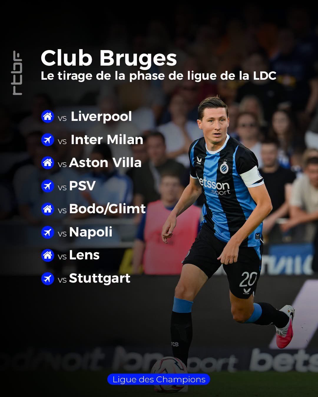 1 mini-abonnement Champions League Club Brugge, Verzamelen, Ophalen of Verzenden