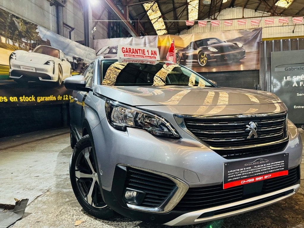Peugeot 5008 1.5HDI 7 Places Automatique CarPlay Cuir Xénon, Autos, Peugeot, Cuir, Argent ou Gris, Achat, Euro 6