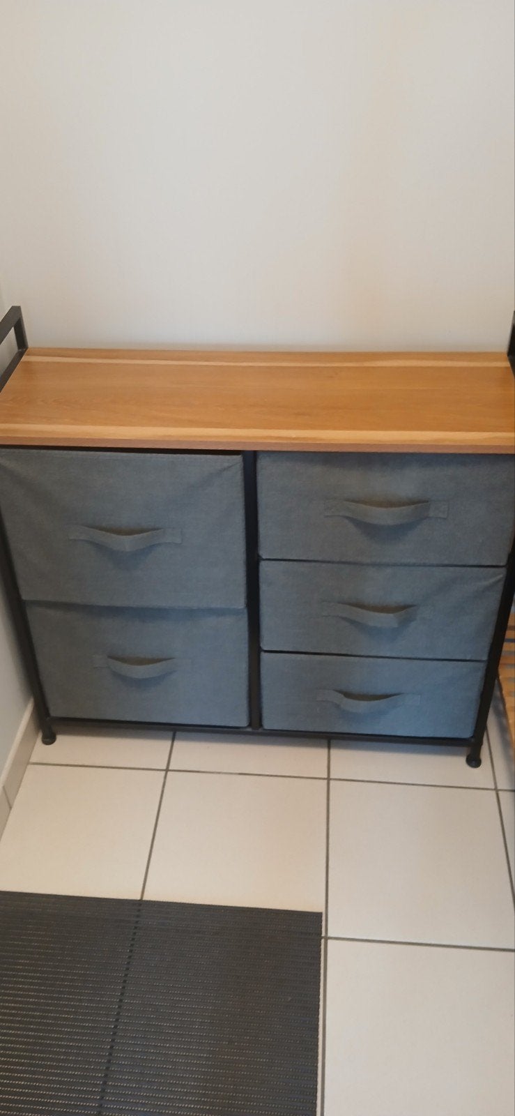 Meuble salle de bain et porte serviettes en bois, Enlèvement