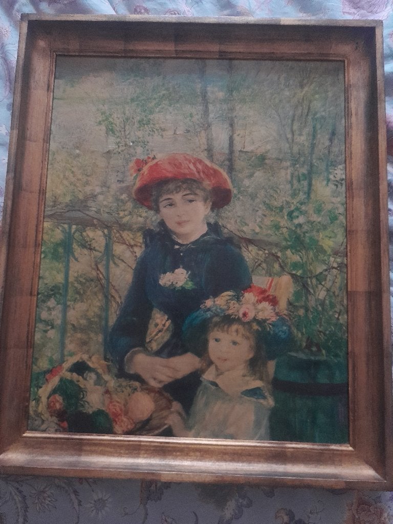 Renoir "2 zussen" sur la terrace, Antiquités & Art, Art | Peinture | Classique, Enlèvement