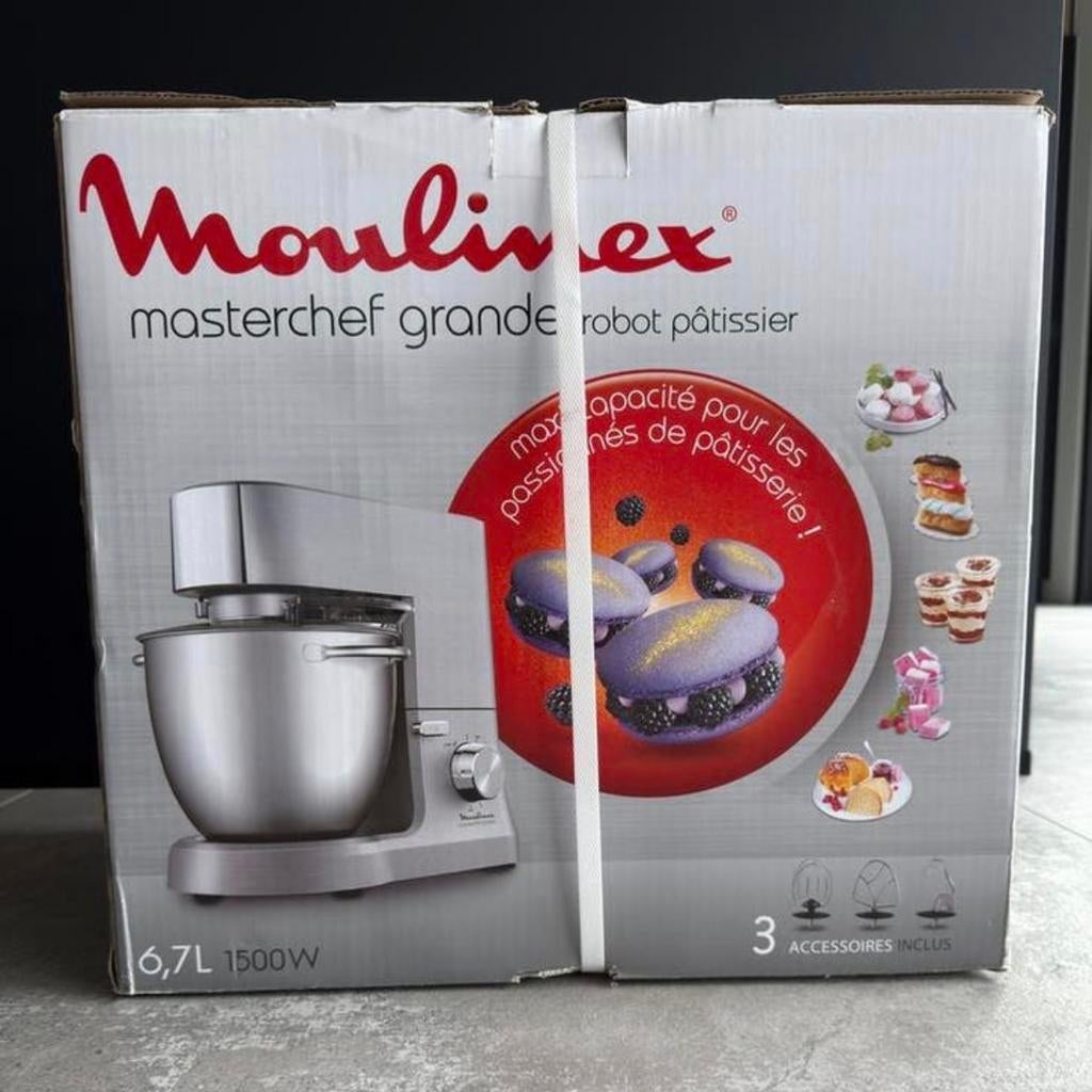 Robot pâtissier Moulinex Masterchef grande neuf, Elektronische apparatuur, 4 liter of meer, Ophalen, Nieuw