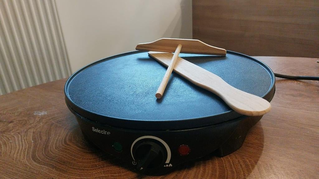 pannekoek bakplaat selecline, Elektronische apparatuur, Kookplaten, Ophalen of Verzenden, Zo goed als nieuw, Vrijstaand, Elektrisch