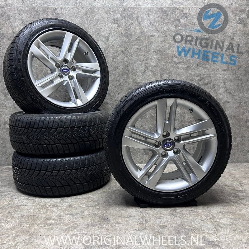 17  inch originele Sadia velgen + winterbanden Volvo V60 313, Pneus et Jantes, Pneus hiver, -, 17 pouces