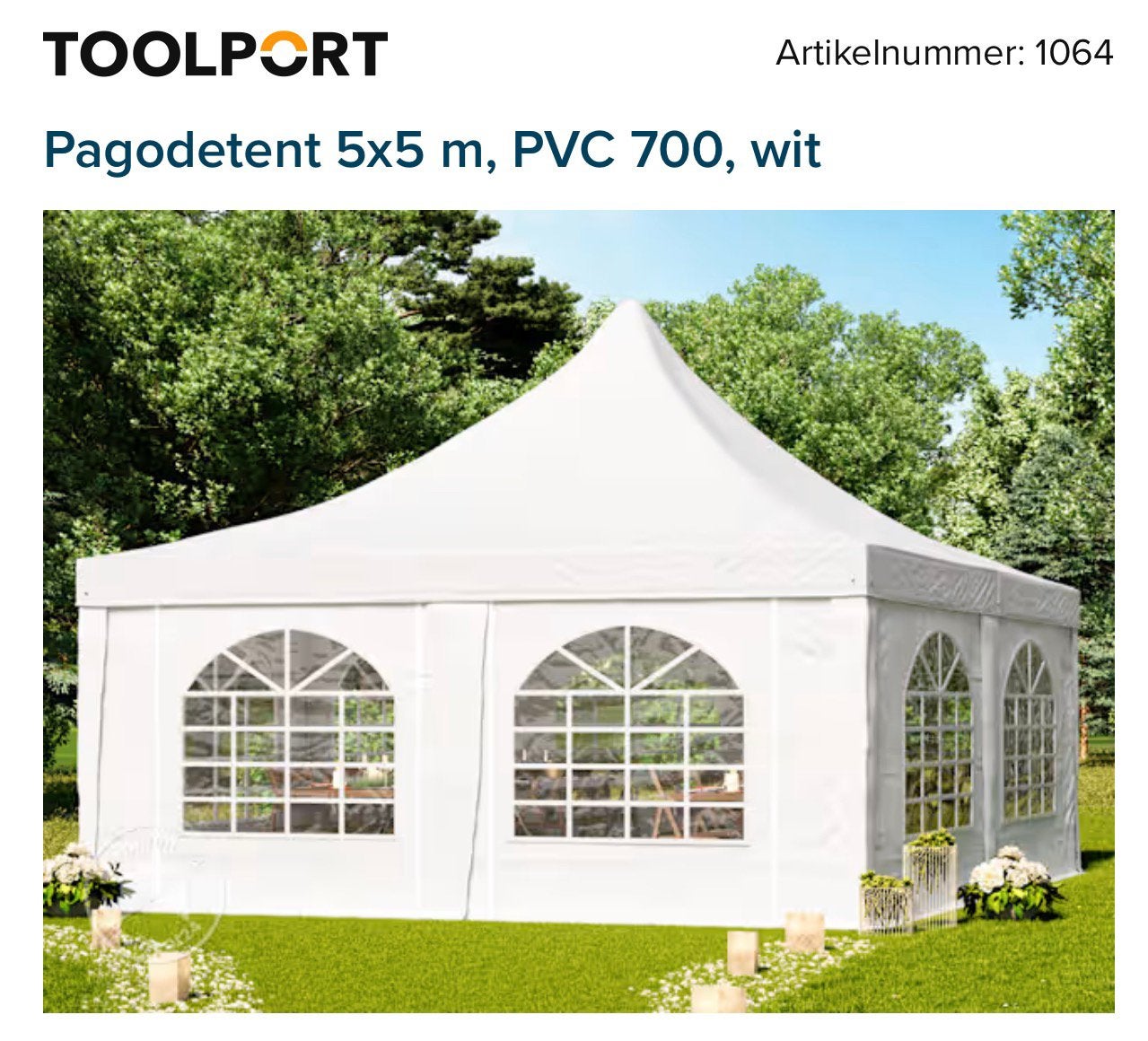 Nieuwe tent, Tuin en Terras, Ophalen, Nieuw, 2 meter of meer, 4 tot 6 meter