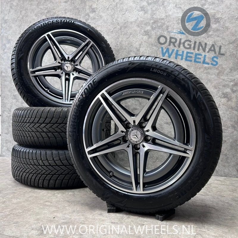 19 inch originele AMG velgen + winterbanden Mercedes EQC A29, Pneus et Jantes, Pneus hiver, -, 19 pouces