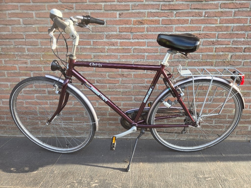 Herenfiets, Fietsen en Brommers, Gebruikt, Velgrem, Versnellingen, 53 tot 57 cm