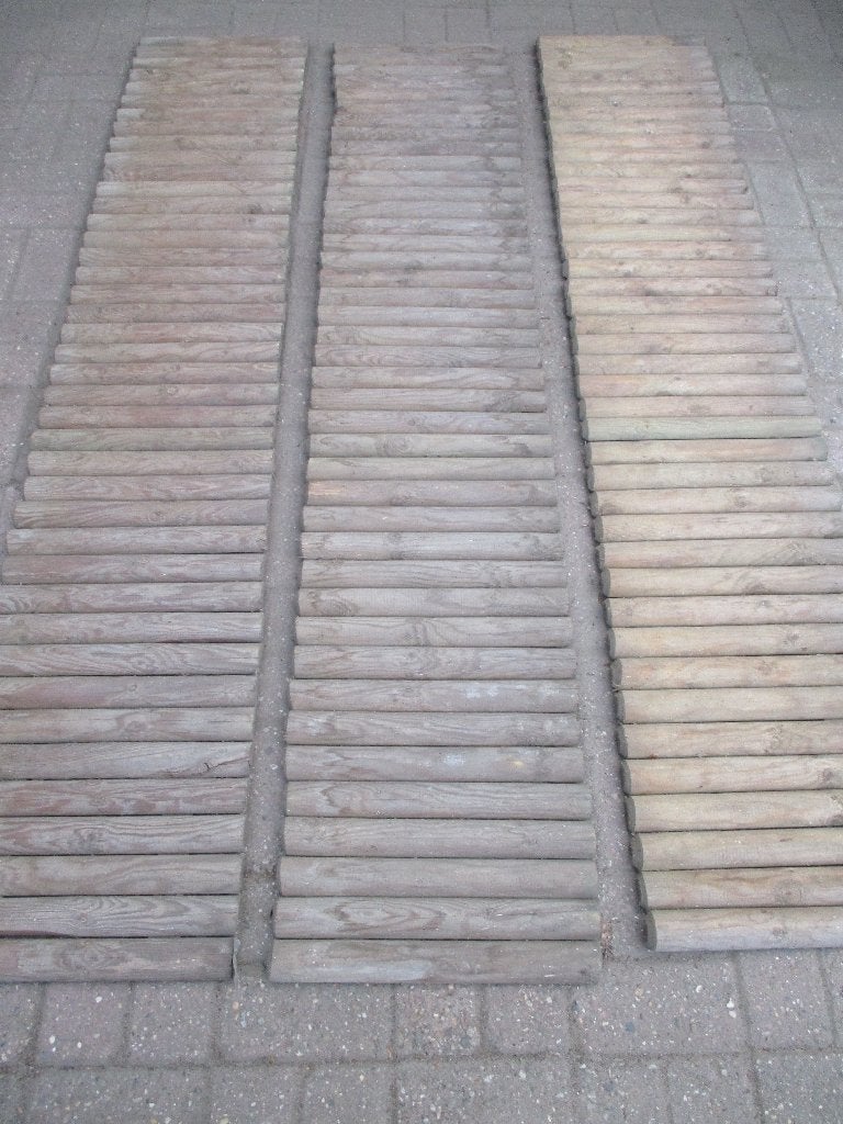 3 Geimpregneerde houten borders, Tuin en Terras, Ophalen, Zo goed als nieuw, 180 tot 250 cm, Overige typen