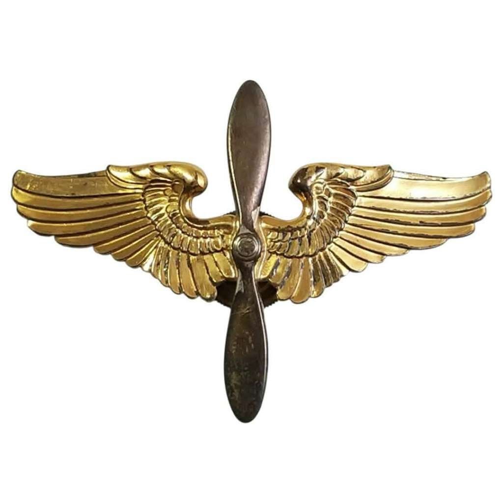 USAAF - Insigne de casquette de cadet de l'aviation, Collections, Enlèvement ou Envoi, Armée de l'air, Emblème ou Badge