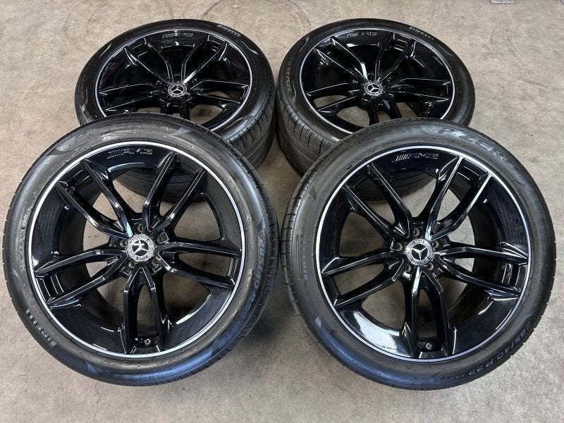 22 inch originele AMG velgen + zomerbanden Mercedes GLE, Autos : Pièces & Accessoires, Pneus et Jantes, 285 mm, Pneus été, -