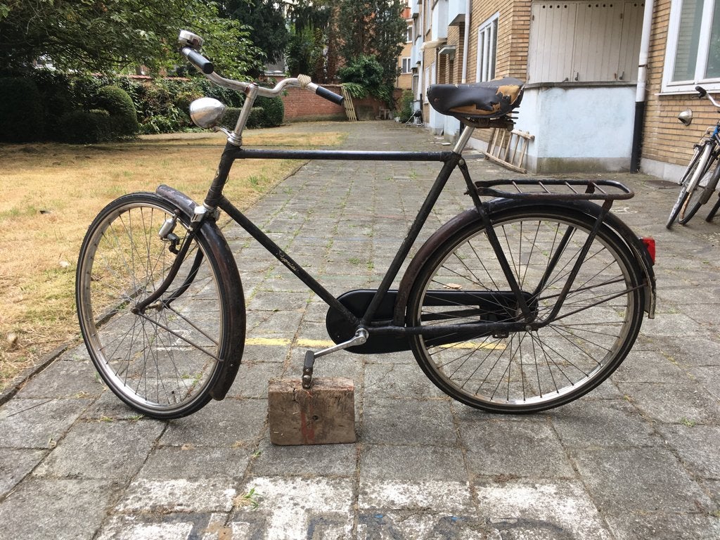 oldtimer opafiets "Locomotief Populair", Fietsen en Brommers, Terugtraprem, Gebruikt, 57 tot 61 cm, Ophalen