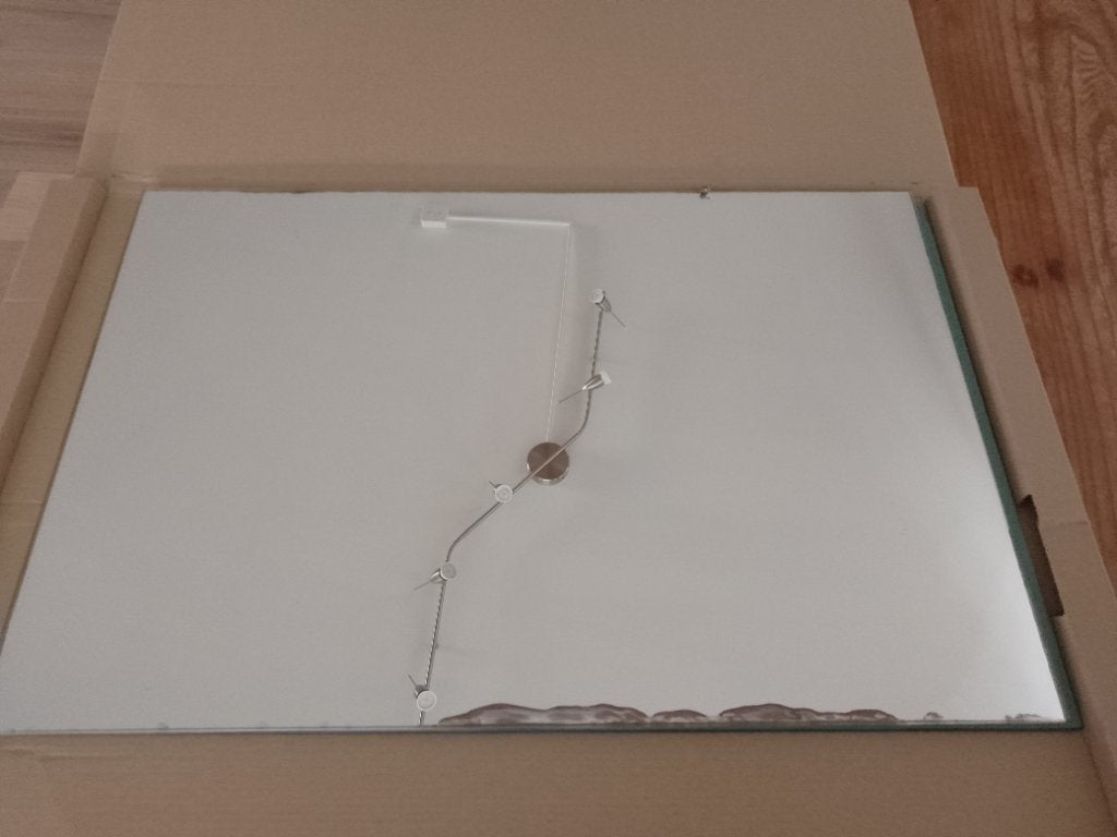 2x spiegel zonder lijst -> gratis, Ophalen, Rechthoekig, 50 tot 100 cm, Minder dan 100 cm