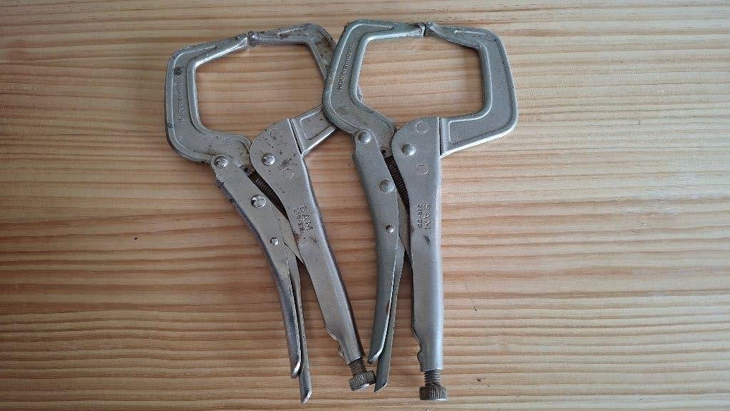 Pinces-étaux, Bricolage & Construction, Outillage | Outillage à main, Enlèvement ou Envoi, Utilisé, Étau, Autres marques