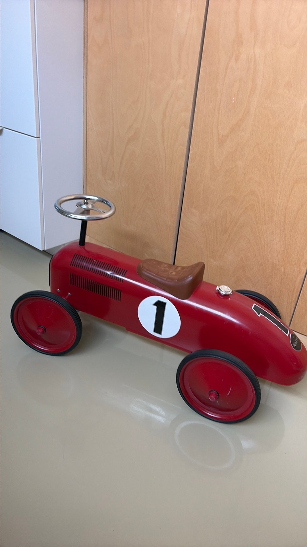 Retro loopwagen, Ophalen