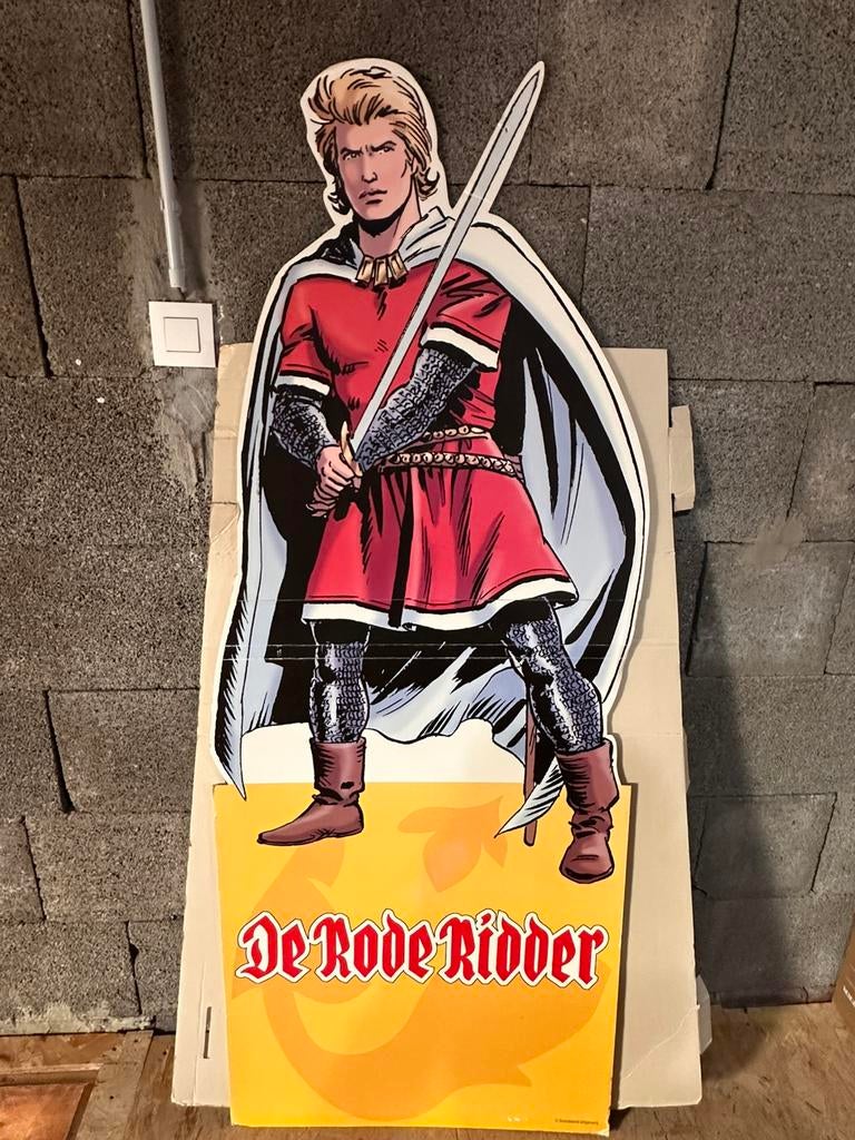 Groot stripfiguur De Rode Ridder (kartonnen display), Verzamelen, Ophalen, Zo goed als nieuw