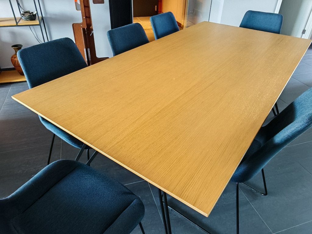 CHENE MASSIF - Table salle à manger extensible 200/300, Chêne, Contemporain, Enlèvement, Utilisé