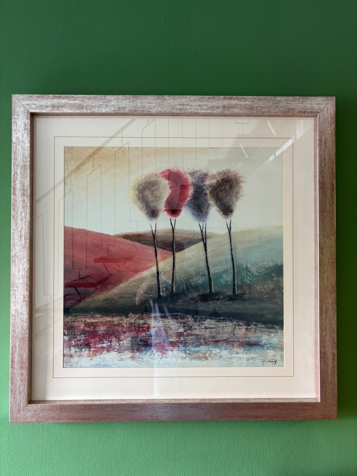 Peinture abstraite signée, Antiquités & Art, Enlèvement ou Envoi
