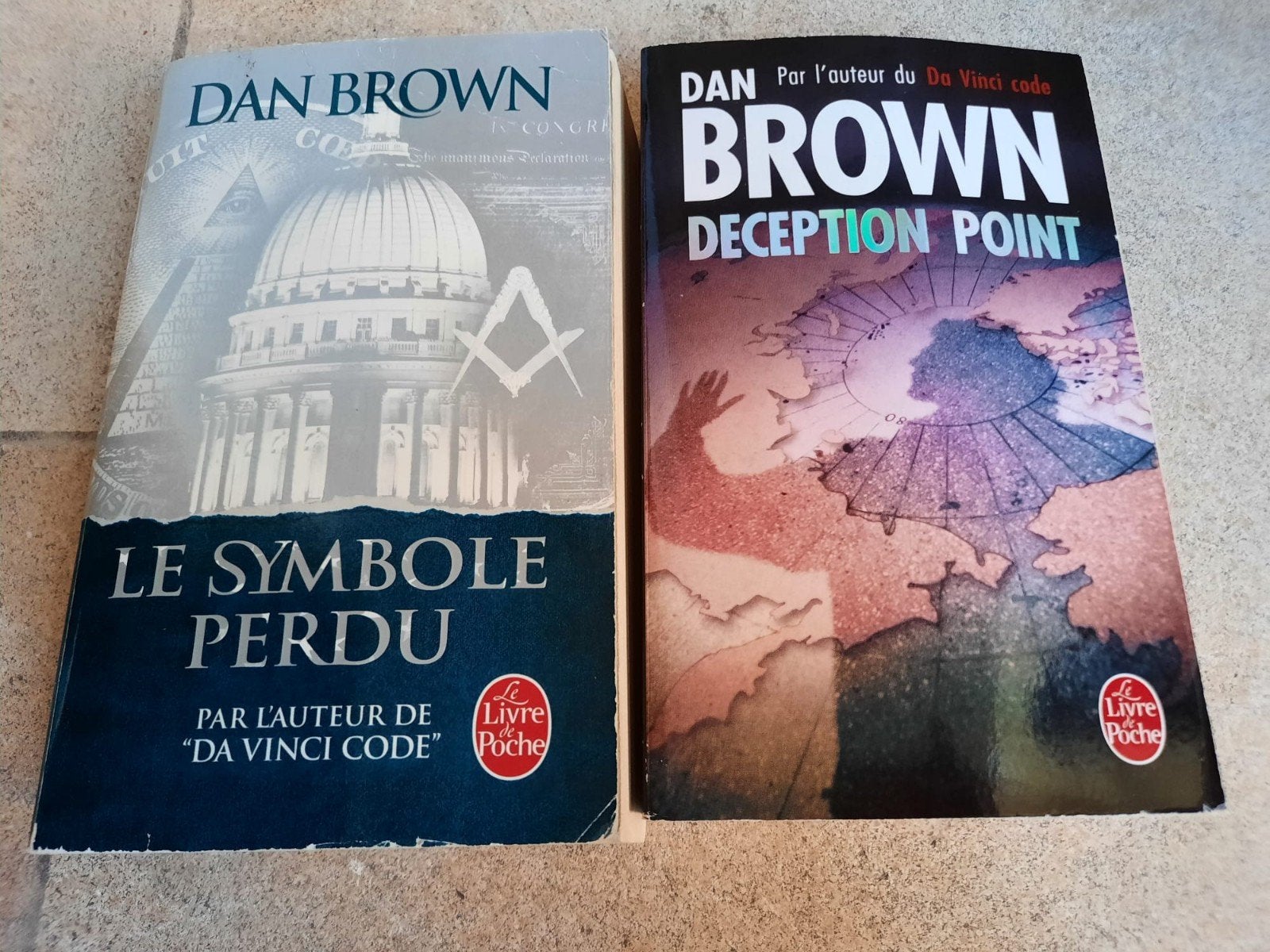 Dan Brown - Le Symbole perdu & Déception point, Ophalen of Verzenden, Gelezen, Dan Brown