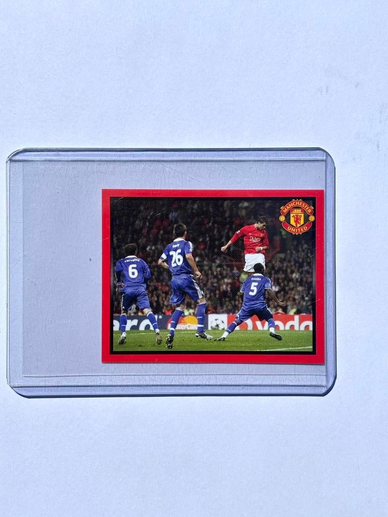 Cristiano Ronaldo 2008 Panini Manchester United sticker 185, Hobby & Loisirs créatifs, Enlèvement ou Envoi, Neuf, Autocollant